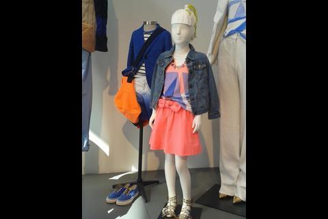 Kidswear in J. Crew's London pop-up store